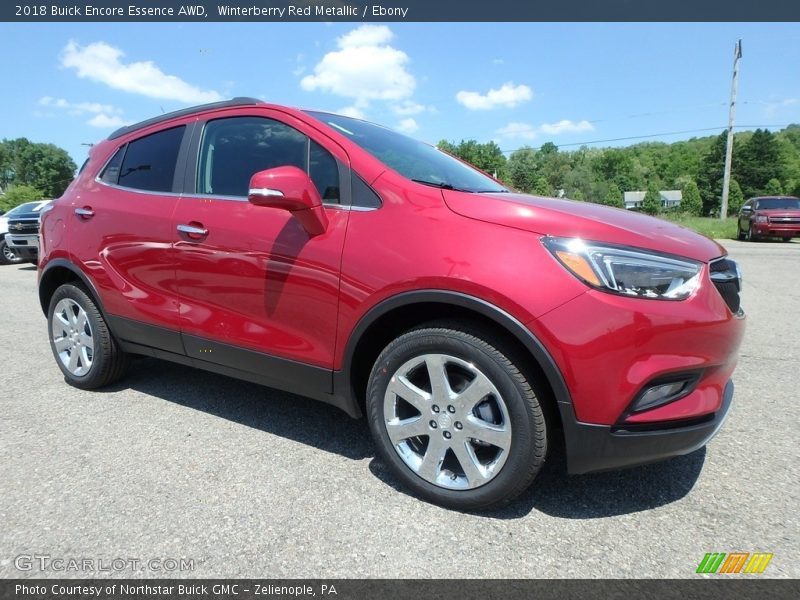 Winterberry Red Metallic / Ebony 2018 Buick Encore Essence AWD