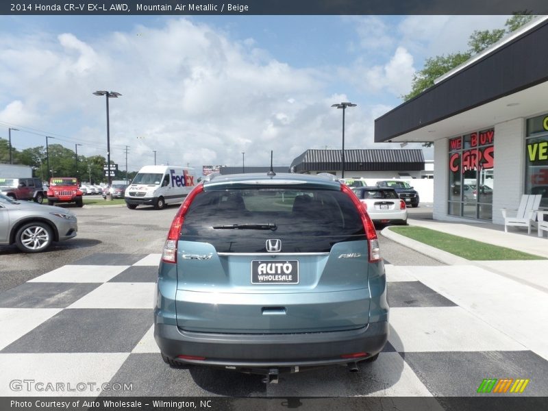 Mountain Air Metallic / Beige 2014 Honda CR-V EX-L AWD