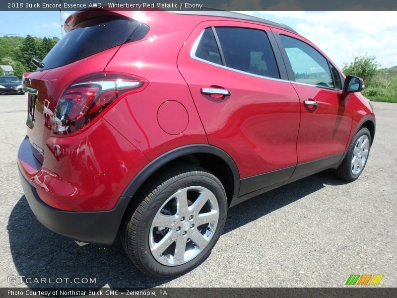 Winterberry Red Metallic / Ebony 2018 Buick Encore Essence AWD
