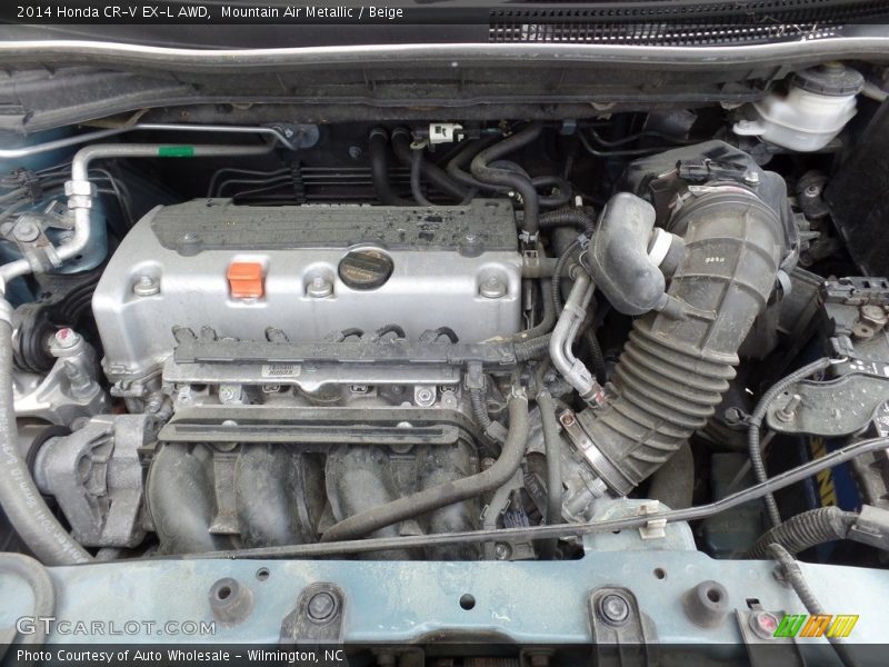Mountain Air Metallic / Beige 2014 Honda CR-V EX-L AWD