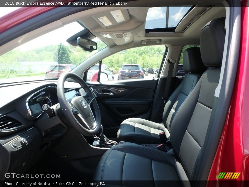 Winterberry Red Metallic / Ebony 2018 Buick Encore Essence AWD