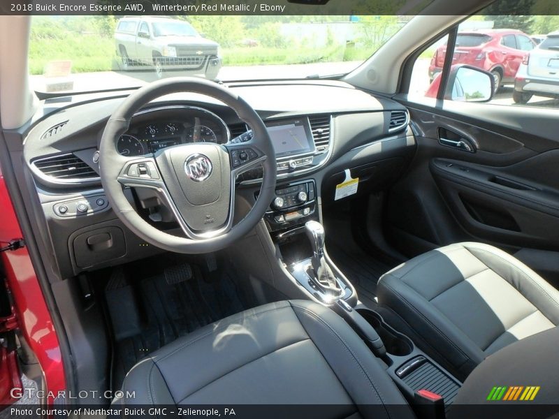 Winterberry Red Metallic / Ebony 2018 Buick Encore Essence AWD