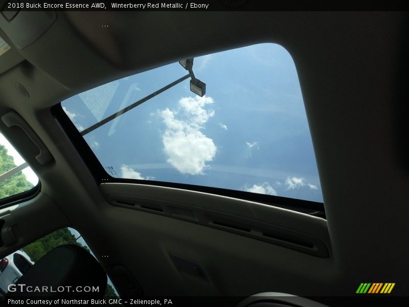Winterberry Red Metallic / Ebony 2018 Buick Encore Essence AWD