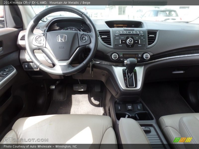 Mountain Air Metallic / Beige 2014 Honda CR-V EX-L AWD