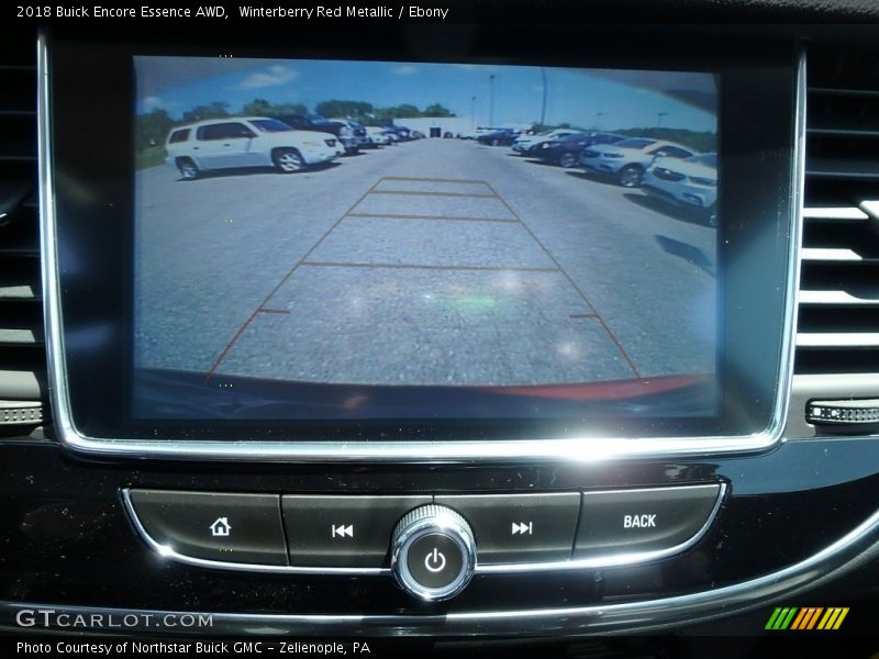Winterberry Red Metallic / Ebony 2018 Buick Encore Essence AWD