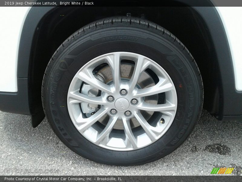 Bright White / Black 2019 Jeep Cherokee Latitude