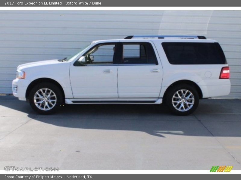 Oxford White / Dune 2017 Ford Expedition EL Limited