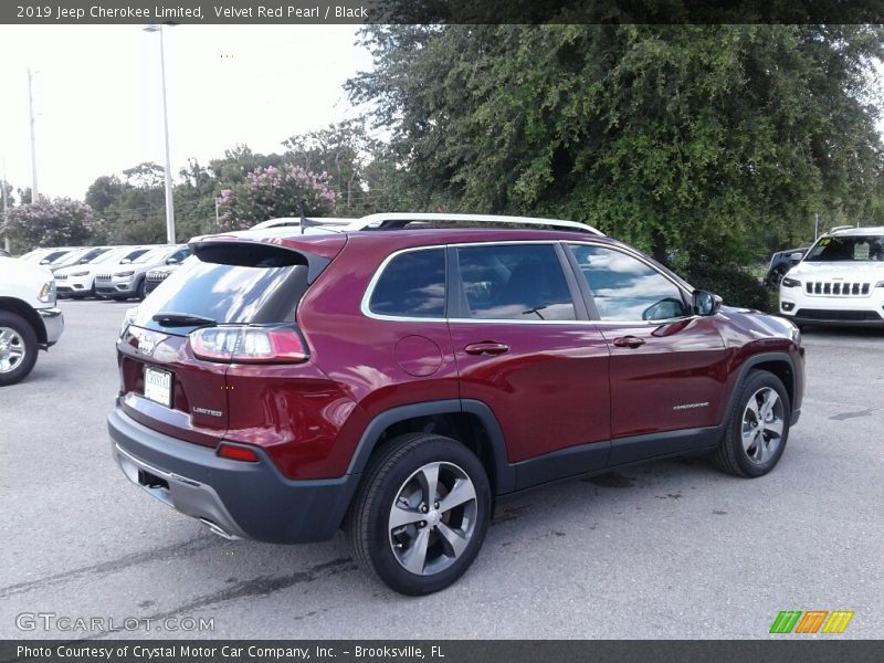 Velvet Red Pearl / Black 2019 Jeep Cherokee Limited