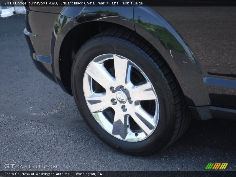 Brilliant Black Crystal Pearl / Pastel Pebble Beige 2010 Dodge Journey SXT AWD