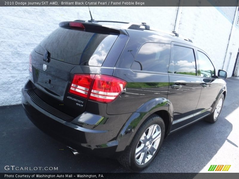 Brilliant Black Crystal Pearl / Pastel Pebble Beige 2010 Dodge Journey SXT AWD