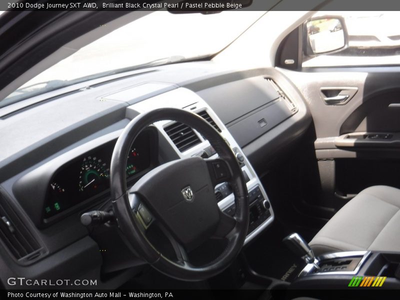 Brilliant Black Crystal Pearl / Pastel Pebble Beige 2010 Dodge Journey SXT AWD