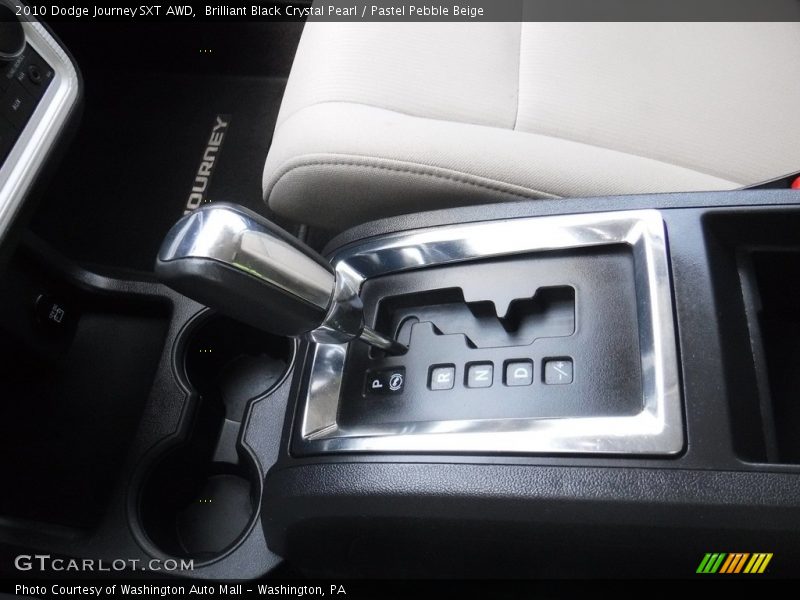 Brilliant Black Crystal Pearl / Pastel Pebble Beige 2010 Dodge Journey SXT AWD