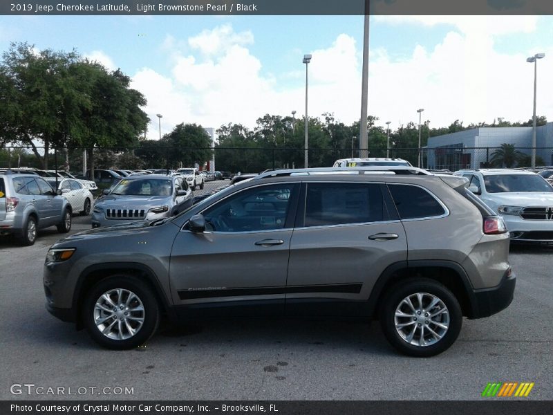Light Brownstone Pearl / Black 2019 Jeep Cherokee Latitude