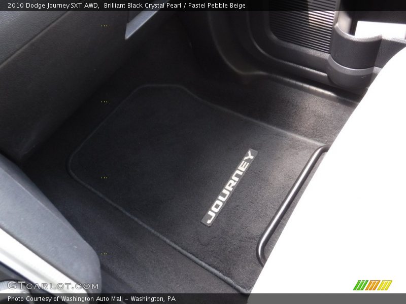 Brilliant Black Crystal Pearl / Pastel Pebble Beige 2010 Dodge Journey SXT AWD
