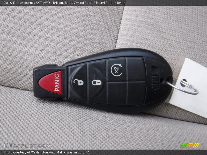 Brilliant Black Crystal Pearl / Pastel Pebble Beige 2010 Dodge Journey SXT AWD