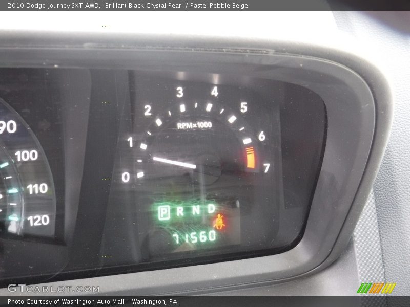 Brilliant Black Crystal Pearl / Pastel Pebble Beige 2010 Dodge Journey SXT AWD