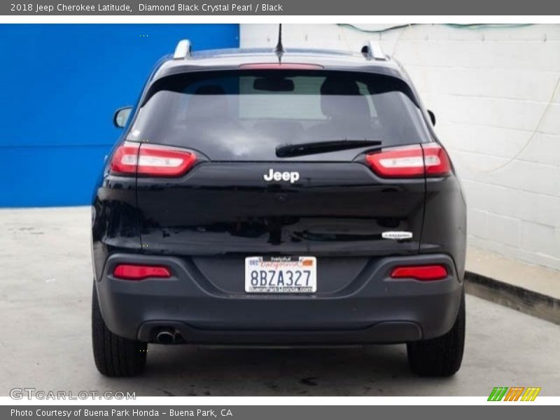 Diamond Black Crystal Pearl / Black 2018 Jeep Cherokee Latitude