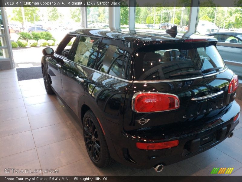 Midnight Black / Carbon Black 2019 Mini Clubman Cooper S All4