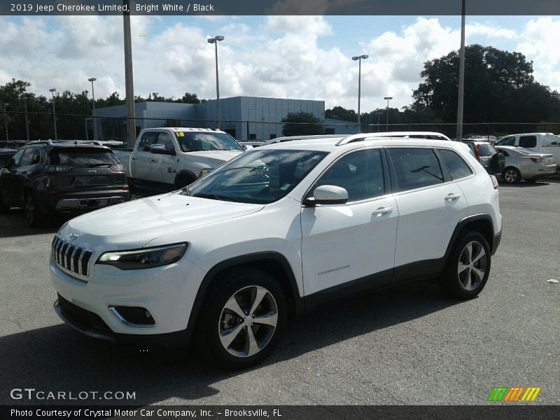 Bright White / Black 2019 Jeep Cherokee Limited