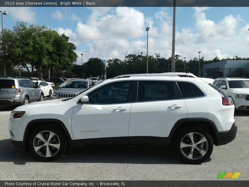Bright White / Black 2019 Jeep Cherokee Limited