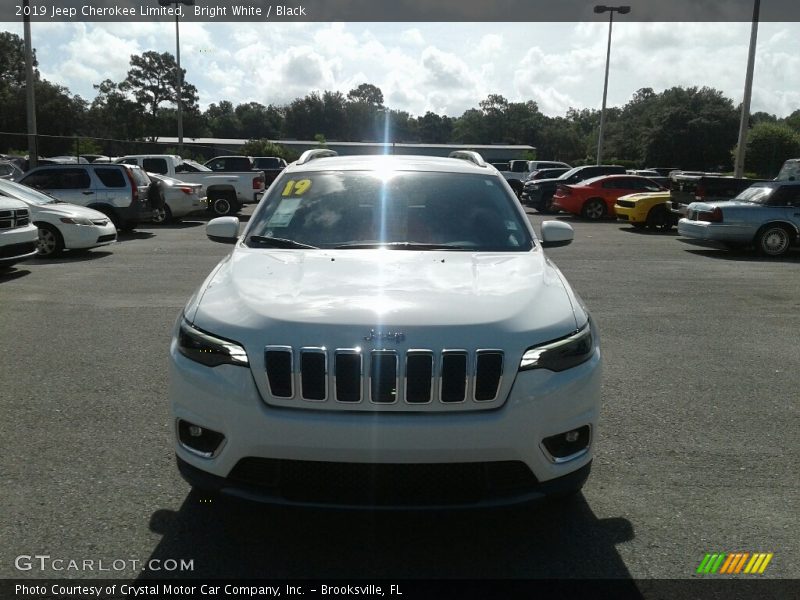 Bright White / Black 2019 Jeep Cherokee Limited