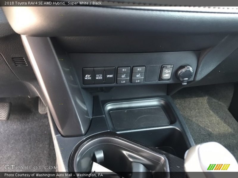 Controls of 2018 RAV4 SE AWD Hybrid