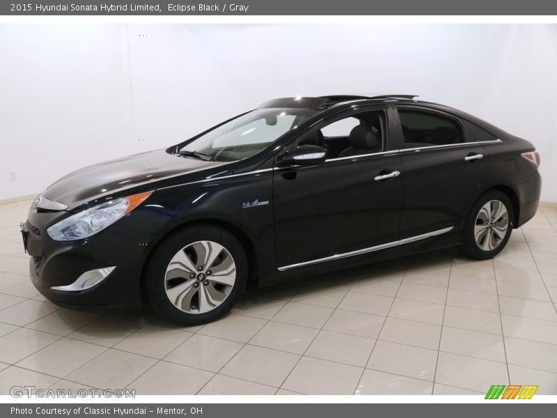 Eclipse Black / Gray 2015 Hyundai Sonata Hybrid Limited