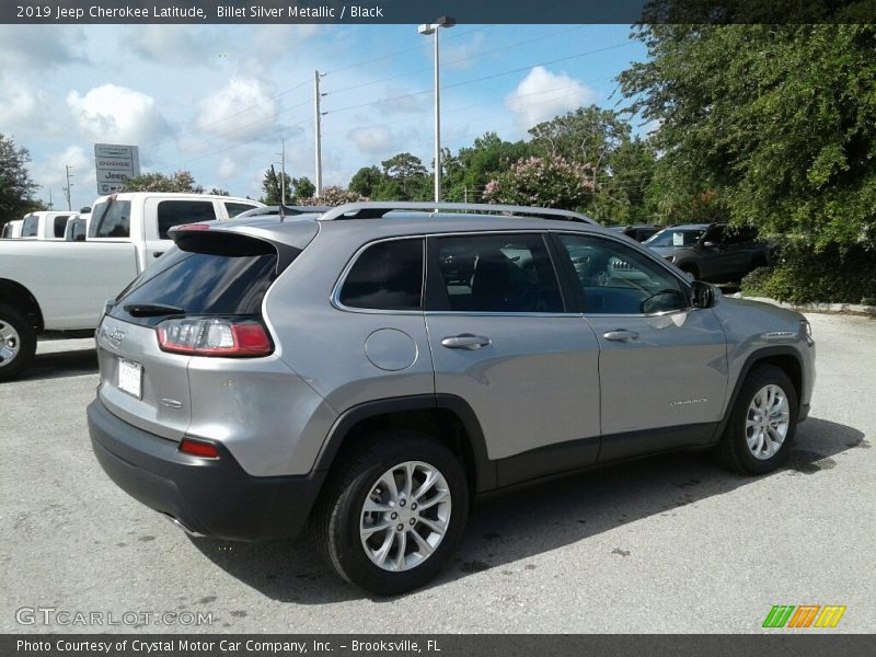 Billet Silver Metallic / Black 2019 Jeep Cherokee Latitude
