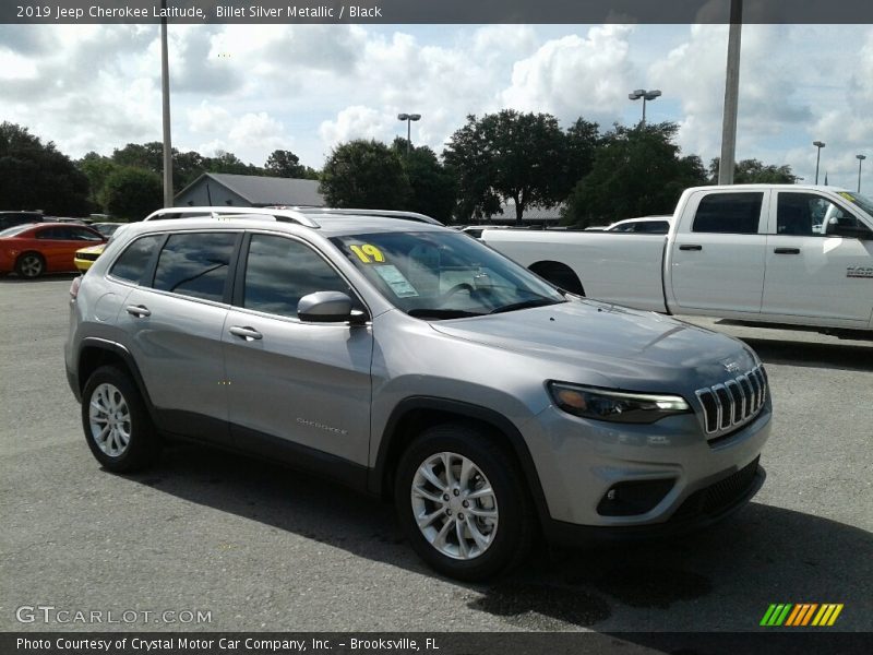 Billet Silver Metallic / Black 2019 Jeep Cherokee Latitude