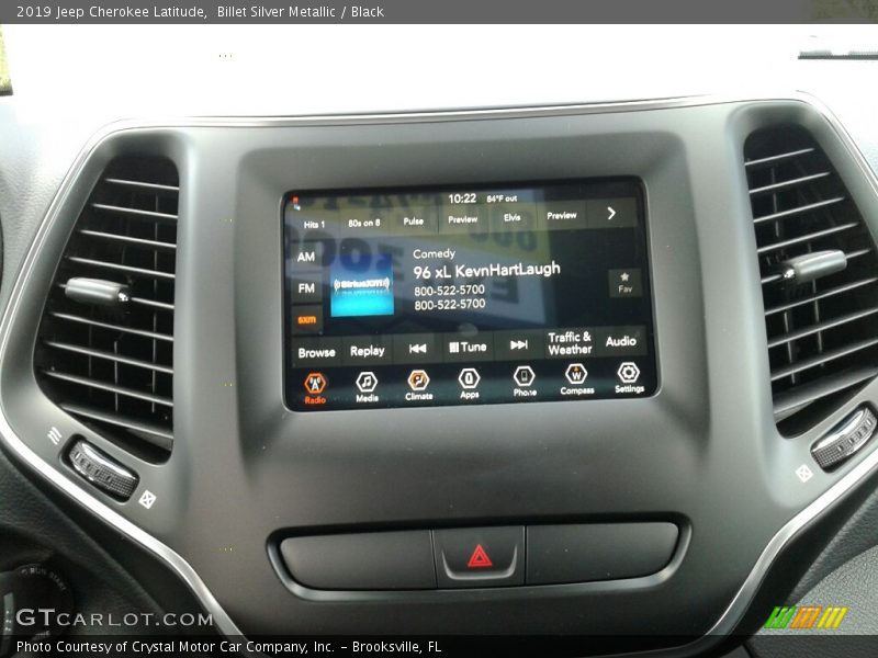 Billet Silver Metallic / Black 2019 Jeep Cherokee Latitude