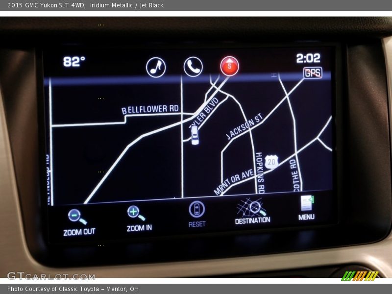 Iridium Metallic / Jet Black 2015 GMC Yukon SLT 4WD