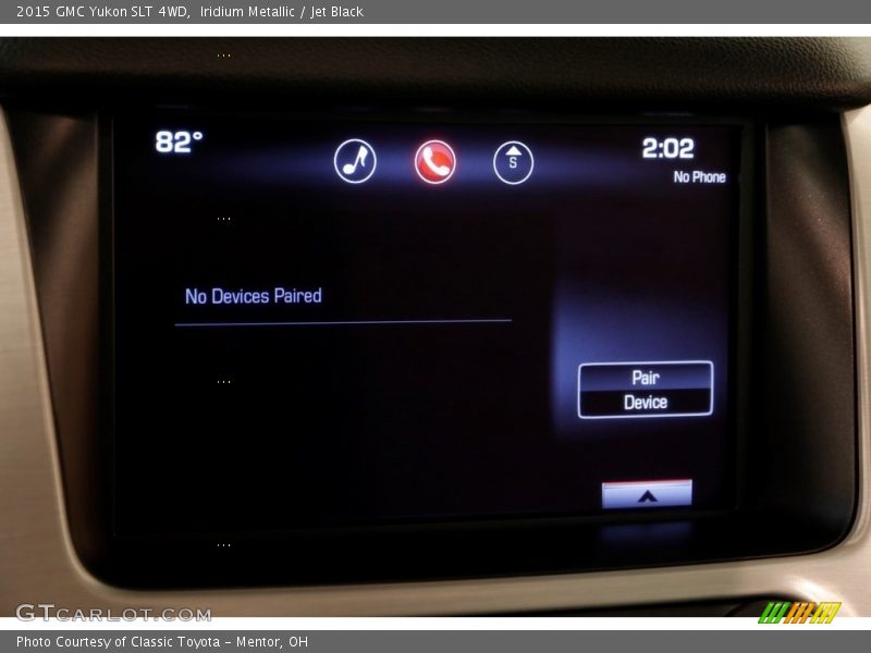 Iridium Metallic / Jet Black 2015 GMC Yukon SLT 4WD