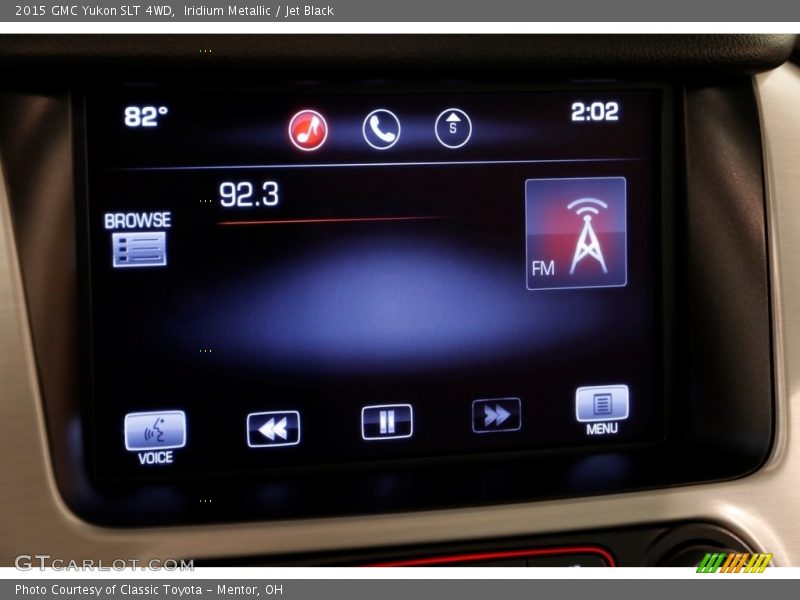 Iridium Metallic / Jet Black 2015 GMC Yukon SLT 4WD