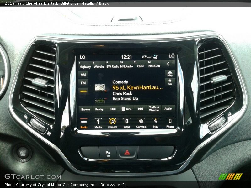 Billet Silver Metallic / Black 2019 Jeep Cherokee Limited