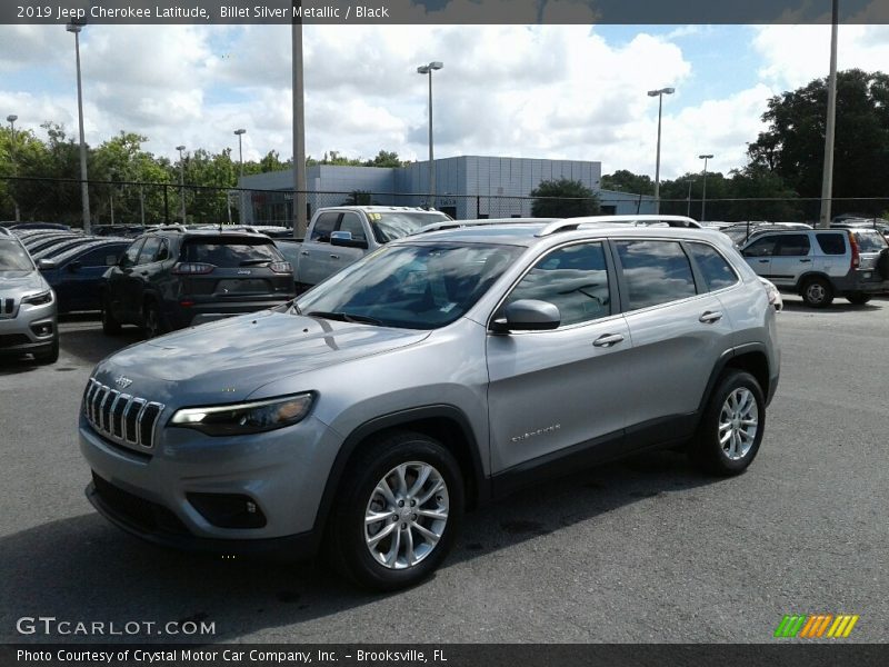 Billet Silver Metallic / Black 2019 Jeep Cherokee Latitude