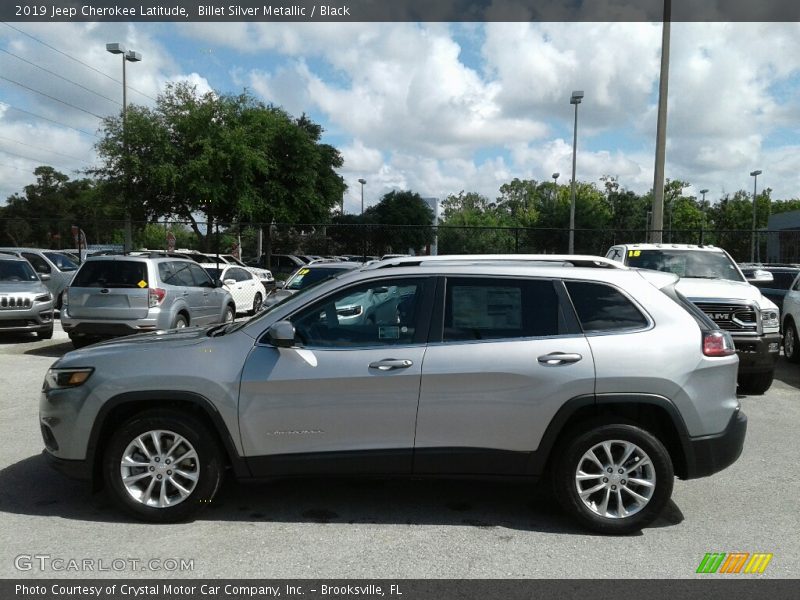 Billet Silver Metallic / Black 2019 Jeep Cherokee Latitude