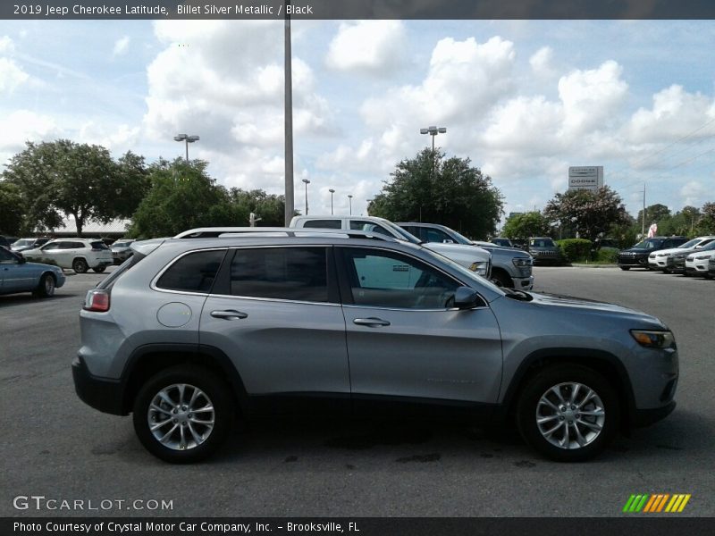 Billet Silver Metallic / Black 2019 Jeep Cherokee Latitude