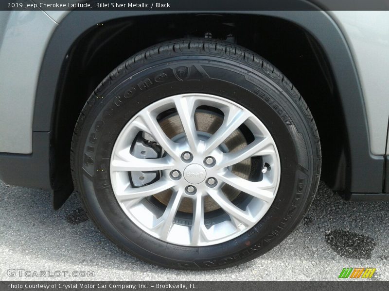 Billet Silver Metallic / Black 2019 Jeep Cherokee Latitude