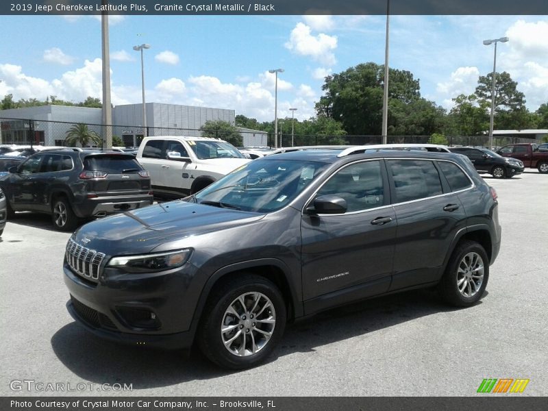 Granite Crystal Metallic / Black 2019 Jeep Cherokee Latitude Plus
