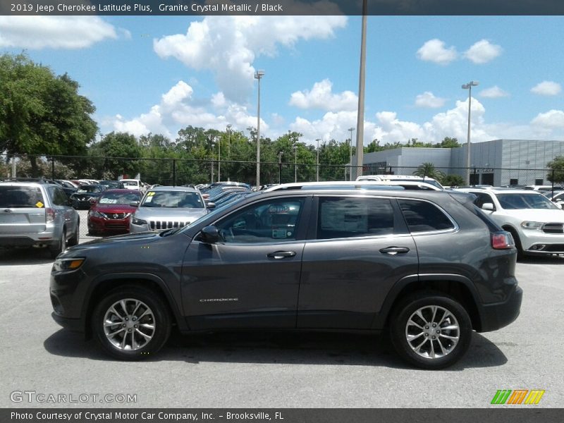 Granite Crystal Metallic / Black 2019 Jeep Cherokee Latitude Plus