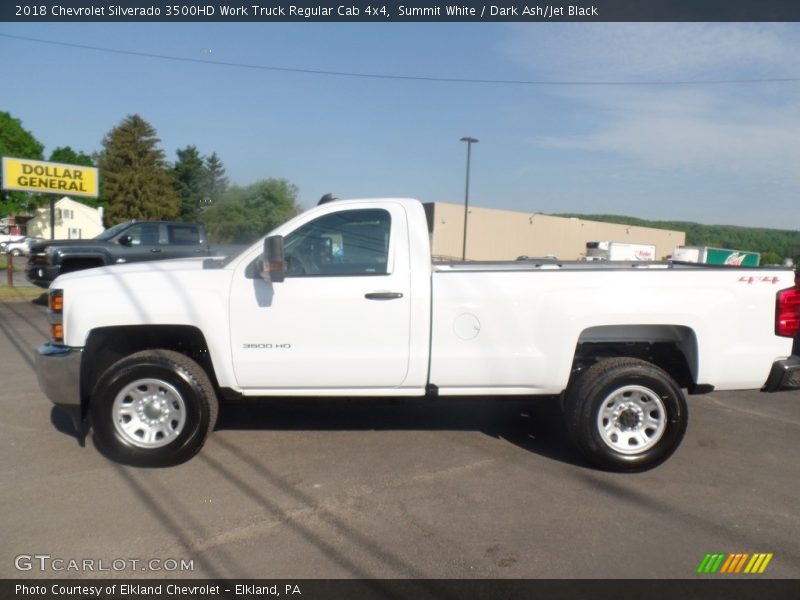 Summit White / Dark Ash/Jet Black 2018 Chevrolet Silverado 3500HD Work Truck Regular Cab 4x4