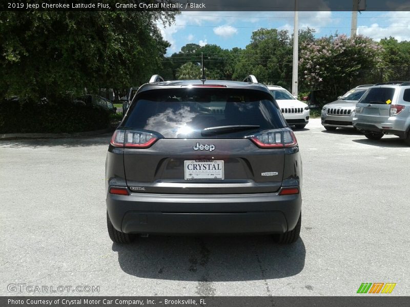 Granite Crystal Metallic / Black 2019 Jeep Cherokee Latitude Plus