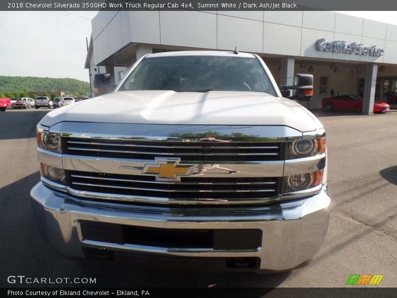 Summit White / Dark Ash/Jet Black 2018 Chevrolet Silverado 3500HD Work Truck Regular Cab 4x4