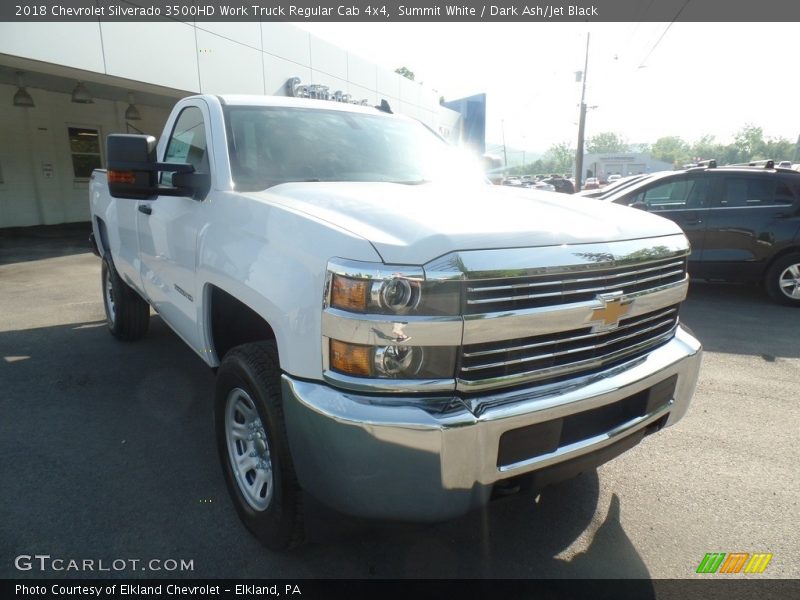 Summit White / Dark Ash/Jet Black 2018 Chevrolet Silverado 3500HD Work Truck Regular Cab 4x4