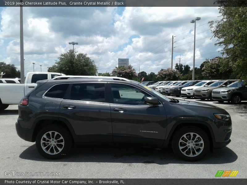 Granite Crystal Metallic / Black 2019 Jeep Cherokee Latitude Plus
