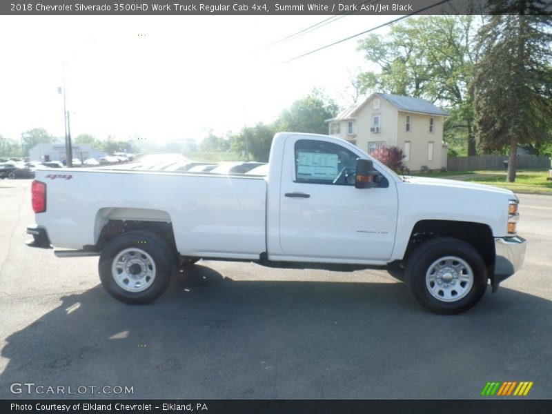 Summit White / Dark Ash/Jet Black 2018 Chevrolet Silverado 3500HD Work Truck Regular Cab 4x4