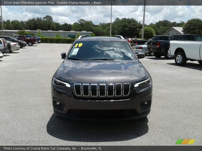 Granite Crystal Metallic / Black 2019 Jeep Cherokee Latitude Plus