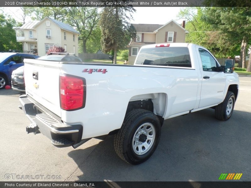 Summit White / Dark Ash/Jet Black 2018 Chevrolet Silverado 3500HD Work Truck Regular Cab 4x4