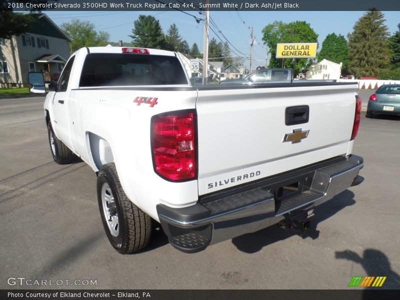 Summit White / Dark Ash/Jet Black 2018 Chevrolet Silverado 3500HD Work Truck Regular Cab 4x4