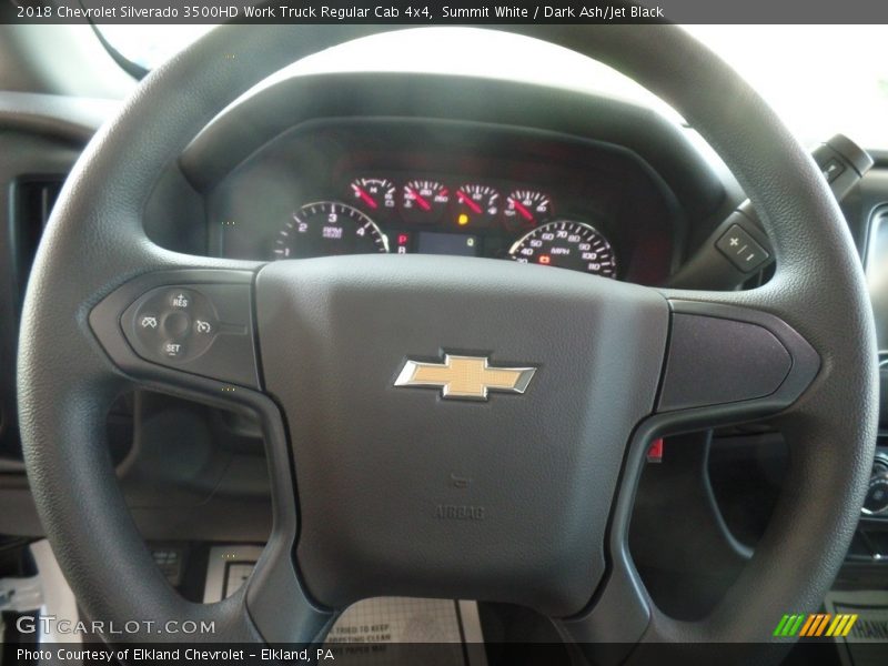 Summit White / Dark Ash/Jet Black 2018 Chevrolet Silverado 3500HD Work Truck Regular Cab 4x4